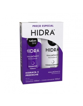 KIT SHAMPOO+CONDICIONADOR SALON LINE 300ML HIDRA MEU RITUAL HIALURONICO