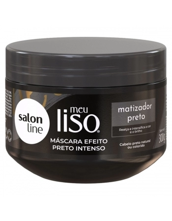 MASCARA SALON LINE 300G MEU LISO MATIZADORA PRETO