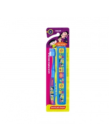 ESCOVA DENTAL DENTALCLEAN INFANTIL+ESTOJO LUNA MACIA ESCOLAR