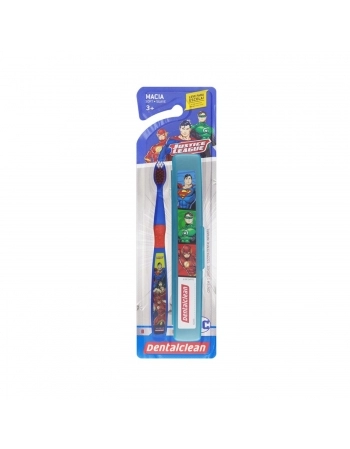 ESCOVA DENTAL DENTALCLEAN INFANTIL+ESTOJO HEROIS MACIA ESCOLAR