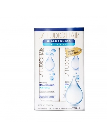 KIT MURIEL SHAMPOO+CONDICIONADOR STUDIO HAIR HIALURONICO