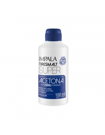 REMOVEDOR ESMALTE IMPALA TIRESMALT SUPER 100ML COM ACETONA