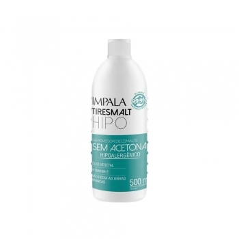 REMOVEDOR ESMALTE IMPALA TIRESMALT HIPOALERGENICO 500ML SEM ACETONA