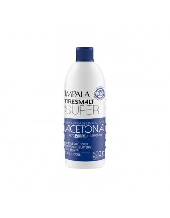 REMOVEDOR ESMALTE IMPALA TIRESMALT SUPER 500ML COM ACETONA