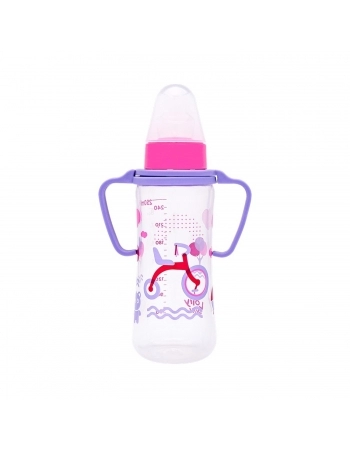 MAMADEIRA LOLLY 2862 SILICONE ORTODONTICA VIVA C/ALCA 250ML BLISTER ROSA