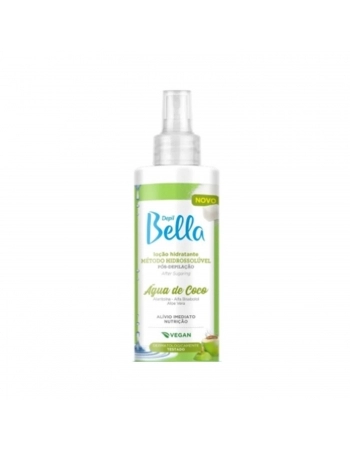 LOCAO HIDRATANTE POS DEPILAÇÃO DEPIL BELLA 300ML HIDROSSOLUVEL AGUA COCO