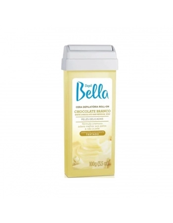 CERA ROLL DEPIL BELLA 100G CHOCOLATE BRANCO
