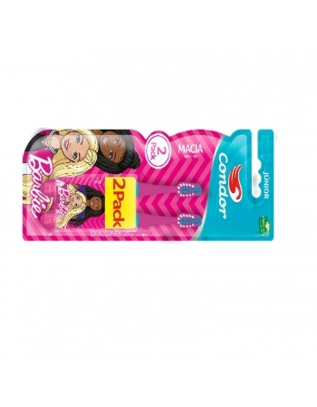 ESCOVA DENTE CONDOR JUNIOR LEVE2PAGUE1 8260 0 BARBIE APARTIR 4 ANOS