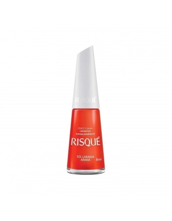 ESMALTE RISQUE CREMOSO SEM BLISTER SOL LARANJA ANIMA