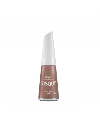 ESMALTE RISQUE CREMOSO SEM BLISTER LINDA LEVE NUDE