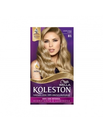 TINTURA KOLESTON KIT 81 LOURO CINZA CLARO