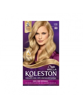 TINTURA KOLESTON KIT 80 LOURO CLARO