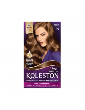 TINTURA KOLESTON KIT 77 MARRON DOURADO