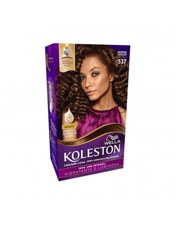 TINTURA KOLESTON KIT 537 MARRON SEDUCAO