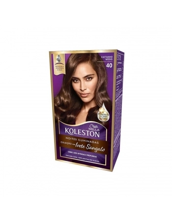 TINTURA KOLESTON KIT 40 CASTANHO MEDIO
