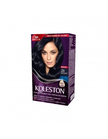TINTURA KOLESTON KIT 28 PRETO AZULADO
