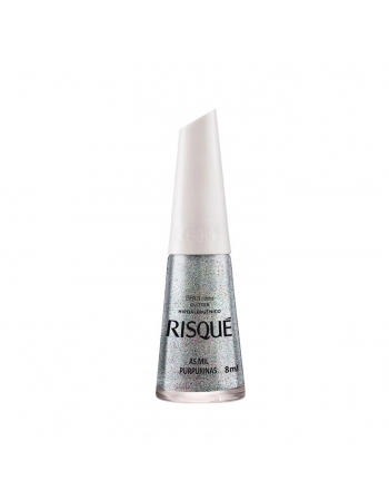 ESMALTE RISQUE GLITER SEM BLISTER AS MIL PURPURINAS
