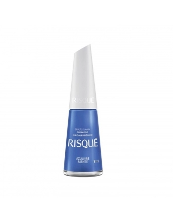 ESMALTE RISQUE CREMOSO SEM BLISTER AZULIVRE MENTE