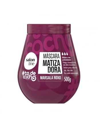MAIONESE CAPILAR SALON LINE 500G TO DE CACHO MATIZADORA MARSALA ROXO