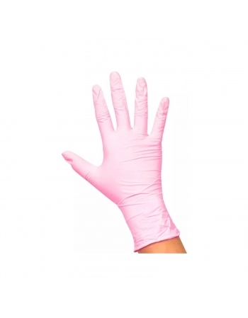 LUVA SC DESCARTAVEL NITRILICA ROSA PEQUENA 12UN 5080 SEM PO