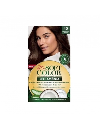 TONALIZANTE SOFT COLOR KIT 40 CASTANHO MEDIO