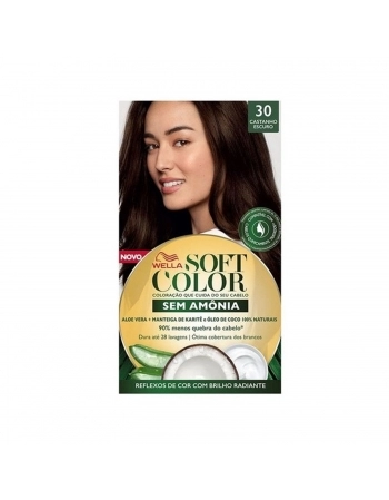 TONALIZANTE SOFT COLOR KIT 30 CASTANHO ESCURO