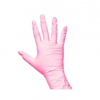 LUVA SC DESCARTAVEL NITRILICA ROSA GRANDE 2UN 5073 SEM PO