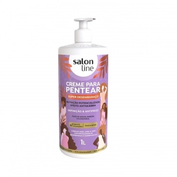 CREME DE PENTEAR SALON LINE 1 LITRO SUPER DESEMBARACO