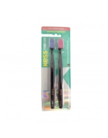 ESCOVA DENTE KESS PRO 10K COMBO EXTRA MACIA 2UN 2110