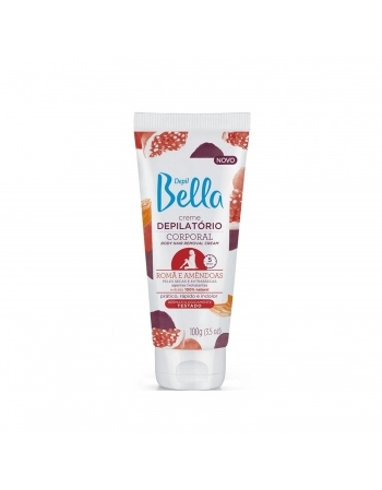 CREME DEPILATORIO CORPORAL DEPIL BELLA 100G ROMA E AMENDOAS