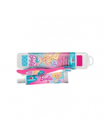 KIT ESCOVA DENTE + GEL DENTAL BARBIE 8367 2/5 AN C/FLUOR
