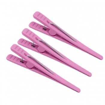CLIPS SC PLASTICO 12UN ROSA BEBE 2941