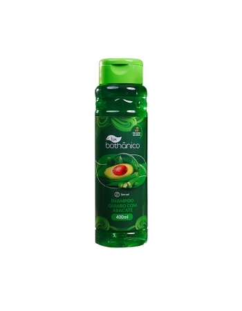 SHAMPOO TOK BOTHANICO 400ML SEM SAL QUIABO COM ABACATE