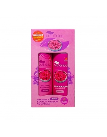 KIT SHAMPOO+CONDICIONADOR TOK BOTHAN 400ML SEM SAL CERAMIDAS