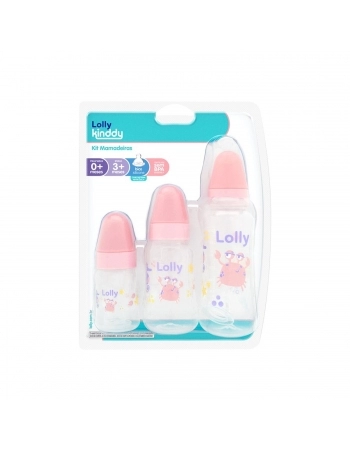 KIT MAMADEIRA LOLLY 3662 OCEANO SILICONE ORTODONTICO BLISTER ROSA
