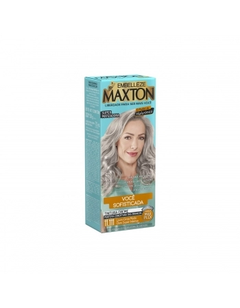 TINTURA MAXTON KIT PRAT 11.111 LOURO CINZA MUITO CLARO SUPER INTENSO