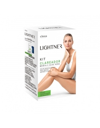 KIT CLAREADOR LIGHTNER DESCOLORANTE MENTA E ALOE VERA