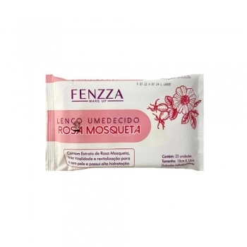 LENCO UMEDECIDO FENZZA 25UN ROSA MOSQUETA FZ50016