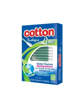 HASTES FLEXIVEIS COTTON 75UN LINE BIODEGRADAVEIS