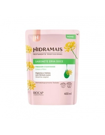 SABONETE LIQUIDO HIDRAMAIS 400ML REFIL ERVA DOCE