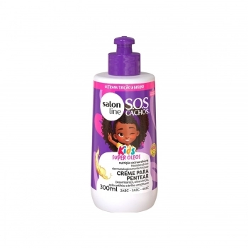 CREME PENTEAR SALON LINE 300ML SOS CACHOS KIDS NUTRICAO EM ACAO