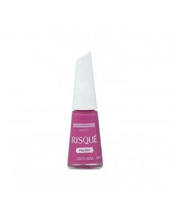 ESMALTE RISQUE NOSSO METAVERSO CRENISO SEM BLISTER CRIPTO ROSA