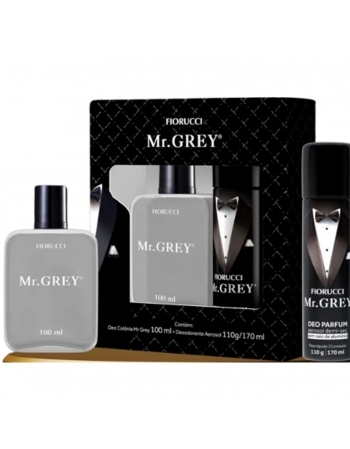 KIT FIORUCCI DEO COLONIA 100ML+ DESODORANTE AEROSOL 170ML MR GREY