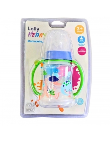 MAMADEIRA LOLLY 13168 BIG SILICONE ORTODONTICA VIVA 250ML BLISTER AZUL