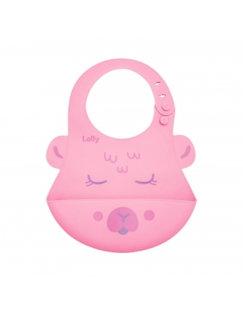BABADOR LOLLY 7123F SILICONE PEGA MIGALHAS ROSA
