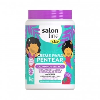 CREME DE PENTEAR SALON LINE 1 KG KIDS CACHINHOS SEM NOS MORANGO