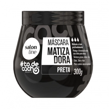 MASCARA SALON LINE 300GR TO DE CACHO MATIZADORA PRETA