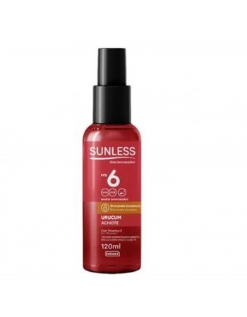 OLEO BRONZEADOR FARMAX 120ML FPS6 URUCUM
