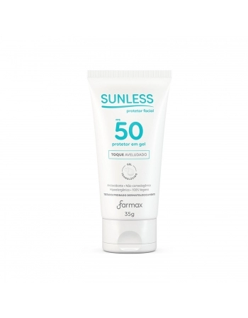 PROTETOR SOLAR FACIAL SUNLESS 35G GEL TRANSLUCIDO FPS50