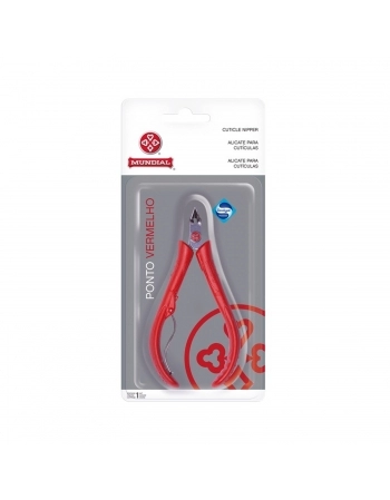 ALICATE CUTICULA MUNDIAL 171 PR PONTO VERMELHO